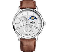 EDOX Orologio Analogico al Quarzo Svizzero Uomo con Cinturino in Pelle 01651 3 AIN