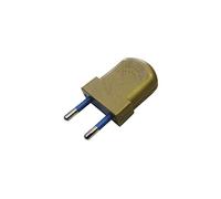 EDP 40102 European Plug, Bipolar Gold, 10 A, Multi-Colour, 4 mm