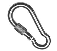 EDP Moschettone da Pompiere zincato con Sicurezza, 9 cm x Ø 9 mm
