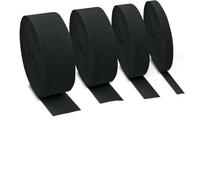 EDPEZHRMD Elastico Estensibile, Bobina di Cordoncino Elastico for Cucire a Maglia Multicolore 10-60 mm 1/5 M(Black 40mm,1Meter)