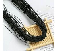 EDPEZHRMD Elastico Estensibile, Corda Elastica Rotonda da 1,5 mm Multicolore 5/10 Metri Accessori for Cucito Fai Te(Black 1.5mm,10meters)