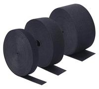 EDPEZHRMD Elastico Estensibile, Elastici for Cucire e Parrucche 3 Pezzi 1M Multicolor 10-60mm(Black,1 METER-10MM)