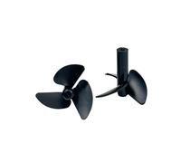 EDPEZHRMD Elica per imbarcazioni, Elica for Barca RC 1/2 Coppia Foro Albero Interno a 3 Pale da 26 mm for Nave FishingBait FishFinder(2 Pairs)