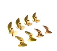 EDPEZHRMD Elica per imbarcazioni, Elica for Barca RC in Rame a 2 Pale D36-45mm for Vite dell'albero dell'elica da 4/4,76 mm(4.0mm Right D38.0mm)