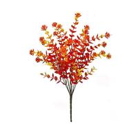 EDPEZHRMD Fiori artificiali Artificial ABS Flowers Multicolor 5 Pcs For Home Decoration And Occasions(Red3,5P)