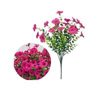 EDPEZHRMD Fiori artificiali Artificial ABS Flowers Multicolor 5 Pcs For Home Decoration And Occasions(Rose Red,10P)