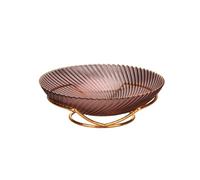 EDPEZHRMD Made of durable polyethylene material, the cable o Ciotola for frutta in vetro con supporto in metallo dorato multicolore, diverse misure(Lila,23x6.5cm)