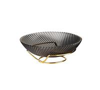 EDPEZHRMD Made of durable polyethylene material, the cable o Ciotola for frutta in vetro con supporto in metallo dorato multicolore, diverse misure(Gray,27x7cm)