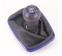 EDPOAQC Compatibile Con Seat Per Leon Per Toledo 1999 2000 2001 Pomello Del Cambio Manuale Car-Styling A 5 O 6 Marce Con Cuffia Da 23 Mm Per Linea Blu(5 speed)