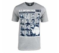 EDrecUTDEA The Thing Outpost #31 Mens T Shirt John Carpenter Heather Grey Horror Movie S