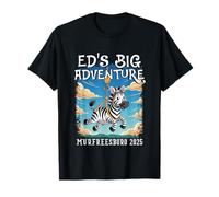 Ed's Big Adventure Murfreesboro 2025 Ed La Zebra catturata Maglietta