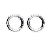 EDSARS Paralume Auto Anteriore fendinebbia Lampada Decorazione Anello Copertura Adesivi per Jeep Renegade 2019-2023 Accessori,Chrome Style