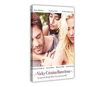 EDSC Film Vicky Cristina Barcelona Poster su tela per camera da letto, decorazione per ufficio, decorazione per camera da letto, 30 x 45 cm