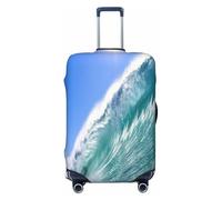 EdsfFehs Big Ocean Wave - Copertura per bagagli, con stampa HD, alla moda, lavabile, resistente ai graffi, Nero , M