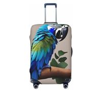 EdsfFehs Blue Parrot Abbracciare 1 copertura per valigia, lavabile, leggera, alla moda per una facile identificazione, Nero , L