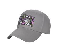 EdsfFehs Cappello da baseball con stampa magica stregoneria bohémien, unisex, in cotone, regolabile, per abbigliamento casual quotidiano all'aperto, grigio, Taglia unica