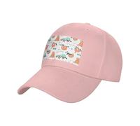 EdsfFehs Cappello da baseball marrone con stampa bradipo, unisex, in cotone, regolabile, per abbigliamento casual quotidiano all'aperto, rosa, Taglia unica