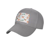 EdsfFehs Cappello da baseball marrone con stampa bradipo, unisex, in cotone, regolabile, per abbigliamento casual quotidiano all'aperto, grigio, Taglia unica