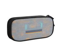 EdsfFehs Cassa di matita della chiusura lampo di doppio strato della stampa di codice di programmazione di grande capacità, multi portatile, Nero , Taglia unica, Set di zaini per la scuola