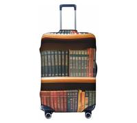 EdsfFehs Copertura per bagagli con stampa di libreria, protezione per valigie alla moda, lavabile, resistente ai graffi, Nero , XL
