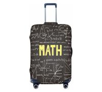 EdsfFehs Copertura per bagagli con stampa matematica, alla moda, lavabile, resistente ai graffi, Nero , M