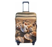 EdsfFehs Copertura per bagagli con stampa paesaggio sulla spiaggia, alla moda, lavabile, resistente ai graffi, Nero , L