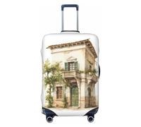 EdsfFehs Copertura per valigia con motivo antico con ramo d'ulivo romano e stampa greca, lavabile, leggera, alla moda per una facile identificazione, Nero , XL