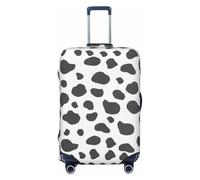EdsfFehs Copertura per valigia con stampa mucca, lavabile, leggera, alla moda per una facile identificazione, Nero , S