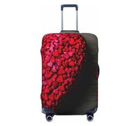 EdsfFehs Copripagagli con stampa di cuori rossi, alla moda, lavabile, resistente ai graffi, Nero , XL