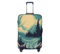 EdsfFehs Cover per valigia con stampa "Not All Who Wander are Lost 1", lavabile, leggera, alla moda per una facile identificazione, Nero , XL