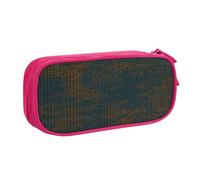 EdsfFehs Grande capacità di programmazione codice 1 stampa doppio strato cerniera matita caso, multi scomparto portatile, rosa, Taglia unica, Set di zaini per la scuola