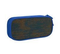 EdsfFehs Grande capacità di programmazione codice 1 stampa doppio strato cerniera matita caso, multi scomparto portatile, Blu, Taglia unica, Set di zaini per la scuola