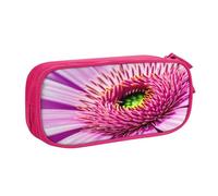 EdsfFehs Grande capacità fiore rosa pianta tropicale 1 stampa doppio strato cerniera matita caso, multi scomparto portatile, rosa, Taglia unica, Set di zaini per la scuola