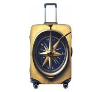 EdsfFehs Law of The Compass - Copribagagli con stampa di navigazione, alla moda, lavabile, resistente ai graffi, Nero , L