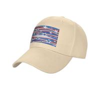 EdsfFehs Patriotic Stars Stripes Independence Day Print Berretto da baseball unisex, in cotone, regolabile, per abbigliamento casual quotidiano all'aperto, Beige, Taglia unica