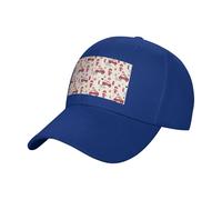 EdsfFehs Simpatico berretto da baseball con stampa pompiere, unisex, in cotone, cappello regolabile per abbigliamento casual quotidiano all'aperto, Blu reale, Taglia unica
