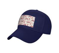 EdsfFehs Simpatico berretto da baseball con stampa pompiere, unisex, in cotone, cappello regolabile per abbigliamento casual quotidiano all'aperto, blu navy, Taglia unica