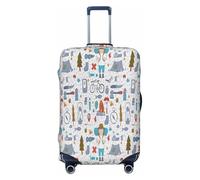 EdsfFehs The Nature Wildlands Activities - Copribagagli con stampa, alla moda, lavabile, resistente ai graffi, Nero , L