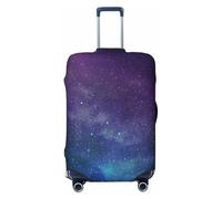 EdsfFehs Universo con stelle galassia interstellare stampa bagagli cover,moda valigia Protector lavabile resistente ai graffi, Nero , XL