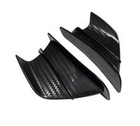 EDSXWUN Ala Aerodinamica per Moto Compatibile con Ninja 125 per Z125 per Z250SL per 250R per 300R per Z300 per Z400 per KLX250 per ZZR1200 Aletta Aerodinamica per Spoiler per Moto