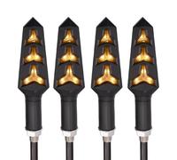 EDSXWUN Lampada Indicatori Moto per CBR1000RR per CBR900RR per Fireblade per CBR1100XX per Blackbird Moto Indicatori di Direzione Lampada Relè Incorporato Lampeggiatore Stop Luce Freno
