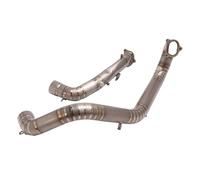 EDSXWUN Tubo di Scarico Moto Compatibile con Ducati per Hypermotard 950 SP 2019 2020 2021 Sistema di Scarico per Moto Doppio Tubo di Collegamento Anteriore Marmitta Accessori per Moto