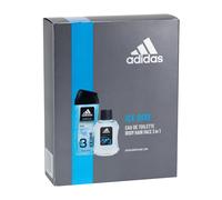 EDT Adidas Ice Dive Edt 100Ml + 250Ml Shower Gel 100Ml Per Uomo (Eau De Toilette)