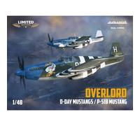 Eduard 11181 Overlord D-Day Mustangs 1/48: Dual Combo P-51b Con 10 Decorazioni