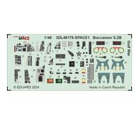 EDUARD 3DL48176 BUCCANEER S.2B GOLF WAR SPACE 1/48 (SPAZIO PER AIRFIX)