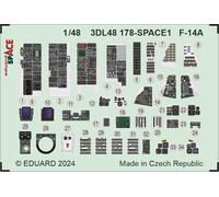 EDUARD 3DL48178 SPAZIO F-14A 1/48 (SPAZIO PER UN GRANDE HOBBY A PARETE)