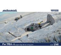 EDUARD 84117 MAQUETTE AVION FW 190A-4 CON FLAP MOTORE E ALI A 2 PISTOLE 1/48