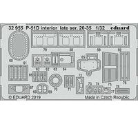 Eduard Accessories 32955 - 1:3 2 P-51D Interior Tardi Ser. 20-35 X Tamiya -