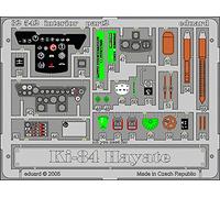 Eduard Accessories- Accessori per modellismo KI-84 Hayate Interno per Hasegawa Kit, 32542