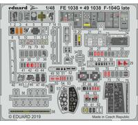 Eduard Accessories FE1038 - 1:48 F-104G Tardi per Kinetic - Nuovo